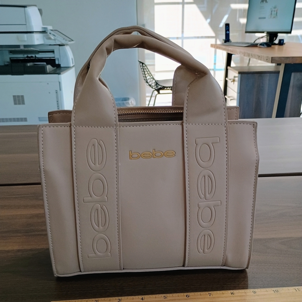 Bebe Beige Tote Bag NWOT